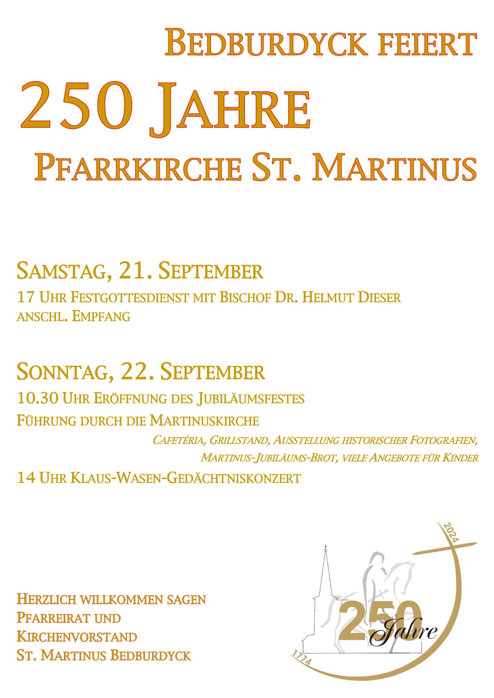 Plakat 250 Jahre St. Martinus 2 (c) Ulrich Clancett