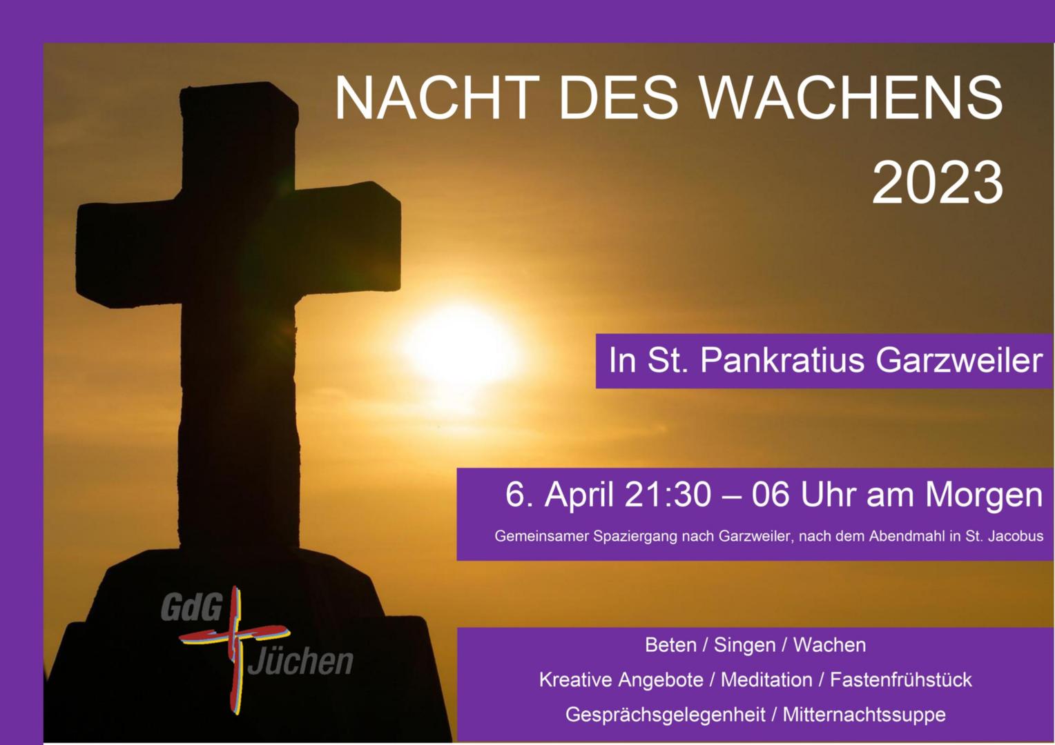 Plakat Nacht des Wachens 2023 (c) A.T.